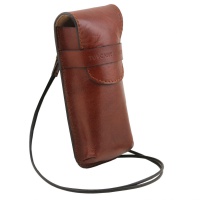 Tuscany Leather Exclusive leather eyeglasses/Smartphone holder Large size - 