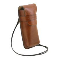 Tuscany Leather Exclusive leather eyeglasses/Smartphone holder - 