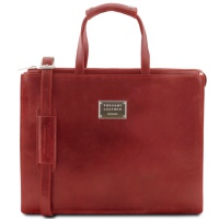 Tuscany Leather Dámska biznis kožená taška Palermo - Red