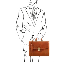 Tuscany Leather Amalfi - pánska kožená biznis taška - 
