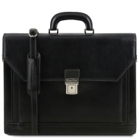 Tuscany Leather Napoli - kožená biznis taška - Black