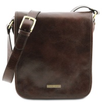 Tuscany Leather Pánska kožená taška TL MESSENGER - Dark Brown