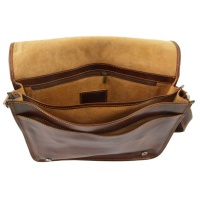 Tuscany Leather Pánska kožená taška MESSENGER DOUBLE - 
