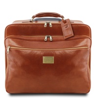 Tuscany Leather Cestovná kožená taška Varsavia - Honey