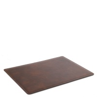 Tuscany Leather Office Set - Leather desk pad and mouse pad - 
