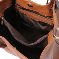 Tuscany Leather TL KeyLuck - Soft leather shopping bag - 