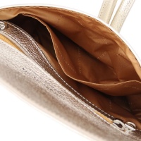 Tuscany Leather TL Bag - Metallic leather clutch - 