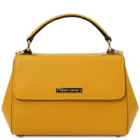 Tuscany Leather TL Bag - Leather handbag - Small size - Yellow