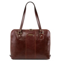 Tuscany Leather Exkluzívna dámska biznis taška Ravenna - Brown