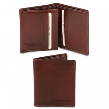 Tuscany Leather Exclusive 3 fold leather wallet for men