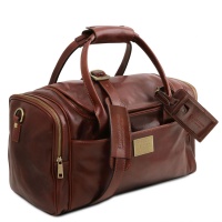 Tuscany Leather TL Voyager - Travel leather bag with side pockets - 