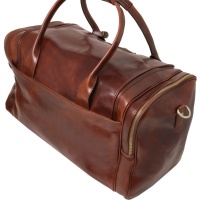 Tuscany Leather TL Voyager - Travel leather bag with side pockets - 
