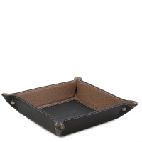 Tuscany Leather Leather valet tray - Black