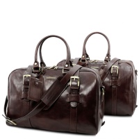 Tuscany Leather Cestovný set VESPUCCI - Dark Brown
