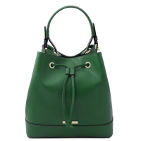 Tuscany Leather Minerva - Leather bucket bag - Green