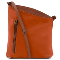 Tuscany Leather Dámska kožená kabelka TL BAG - Orange