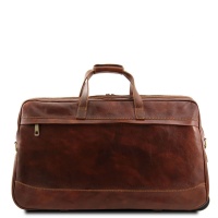Tuscany Leather Cestovná kožená taška na kolieskach BORA BORA - 