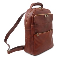 Tuscany Leather Melbourne - Leather laptop backpack - 