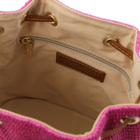 Tuscany Leather TL Bag - Straw effect bucket bag - 