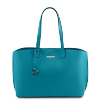 Tuscany Leather Dámska kožená kabelka TL Bag - Turquoise