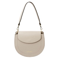 Tuscany Leather Tiche - Leather shoulder bag - Beige