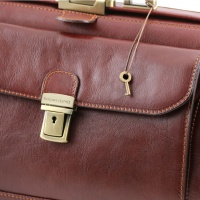 Tuscany Leather Giotto - Exclusive double-bottom leather doctor bag - 