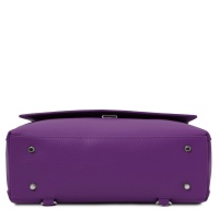 Tuscany Leather Silene - Leather convertible handbag - 